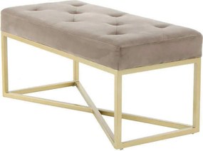 XXXLutz DLHÁ TABURETKA, kov, plast, textil, kompozitné drevo, 90/40/40 cm - Online Only drobný nábytok - 005937022704