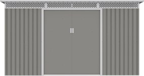 Záhradný domček G21 GRAH 483 - 340 x 142 cm, metalický šedý
