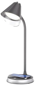 Immax 08972L - LED Stmievateľná stolná lampa FINCH LED/9W/12/230V šedá/chróm