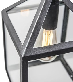 Priemyselné vonkajšie závesné svietidlo čierne IP23 - Amsterdam