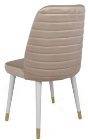 Súprava jedálenských stoličiek Hugo Cream and White, 2 ks