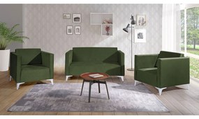 Sedacia súprava Denim 2+1+1, Dostupné poťahy: Solo 263, Farby nožičiek: dub