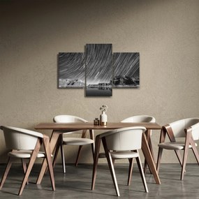 Čiernobiely obraz hviezdnej oblohy (90x60 cm)
