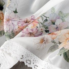 KRÁTKA ZÁCLONA NA PÁSKE FLOWERY 150X30 CM KVETY