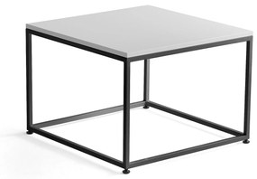Konferenčný stolík MOOD, 700x700 mm, biela, čierna