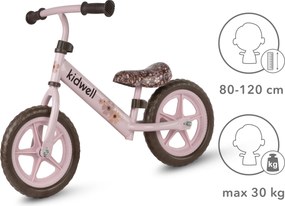 Kidwell Rebel odrážadlo pre deti 80–120 cm, ľahké 2,64 kg, oceľový rám, 28 cm EVA kolesá