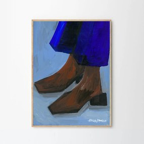 The Poster Club Plagát Boots and Blues by Hanna Peterson A4 (21x27cm)