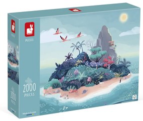 Art puzzle pre dospelých Tajomný ostrov Janod 2000 ks