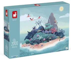 Art puzzle pre dospelých Tajomný ostrov Janod 2000 ks