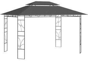 Altánok 4x3x2,7 m antracitový 160 g/m²