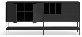 Čierna komoda 220x98x45 cm Platt – Teulat