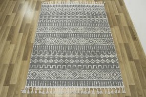 Koberec Karof 2571A sivý / bielý