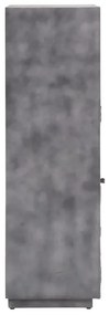 furniture-nabytek.cz - Masívna komoda Highboard Derby z recyklovaného dreva a kovu, lakovaná, šedá – 90×45×145 cm
