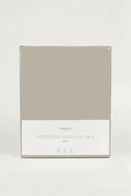 Plachta s gumičkou JERSEY taupe 180 g/m² Rozmer: 90x200x30 cm