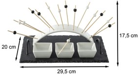 Servírovacia súprava na podávanie občerstvenia Aperitive