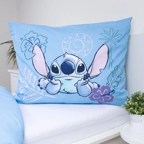Jerry Fabrics Bavlnené obliečky 140x200 + 70x90 cm - Lilo and Stitch "Wave"