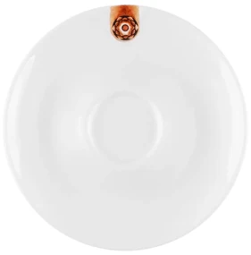 Mocca podšálka s hnedým ornamentom 12,5 cm – Gaya RGB - 451860