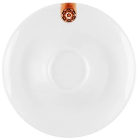 Mocca podšálka s hnedým ornamentom 12,5 cm – Gaya RGB - 451860