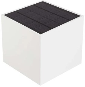 LED Solárne nástenné svietidlo so senzorom LED/9W/5V IP65 2600 mAh biela