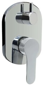 Mereo Mereo, Sprchová podomietková batéria s trojcestným prepínačom, Zuna, Mbox, kryt,chróm, MER-CB60157ZB