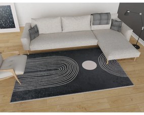 Antracitovosivý umývateľný behúň 80x200 cm – Vitaus