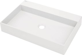 Deante Umývadlo na dosku Correo 60x40 cm - CQR AU6S, granit, alabaster