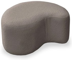 Hnedý taburet z textílie buklé Miuf – Miuform