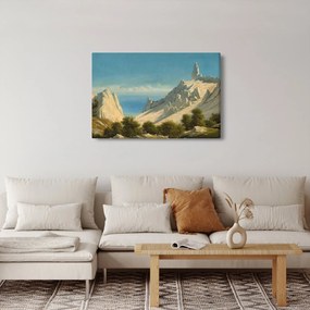 Obraz - Georg Emil Libert, View of Sommerspiret, the Cliffs of Møn, reprodukcia (90x60 cm)