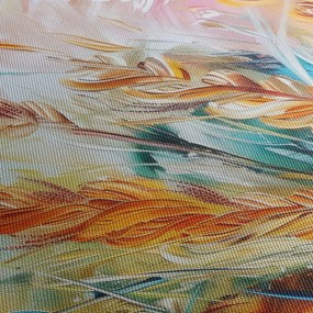 Obraz - Pšenica, abstrakcia (120x50 cm)