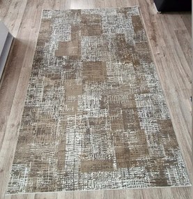 Béžový koberec Luxess 10133-Beige – stredný vlas, juta podklad Rozmer: 80x150 cm