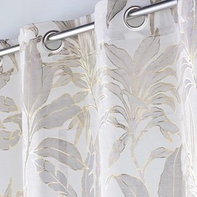 Záclona v béžovej a zlatej farbe 135x240 cm Vayana – douceur d'intérieur