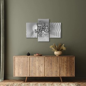 Obraz - Čiernobiele bubliny (90x60 cm)
