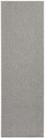 BT Carpet - Hanse Home koberce Behúň Nature 103533 Silver Grey – na von aj na doma - 80x350 cm