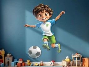 drevko |  Detská dekorácia Veselý futbalista  100 x 75 cm