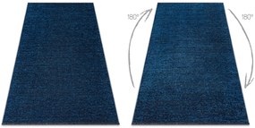 Koberec FLORENCE 24021 Jednfarebný, glamour, plocho tkaný, modrý