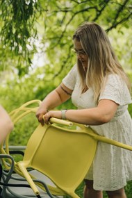 Horčicová plastová stolička KATO