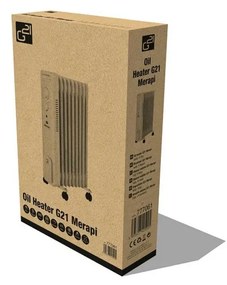 G21 Merapi olejový radiátor, 9 rebier, 2000 W,biely