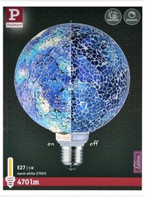LED Stmievateľná žiarovka MOSAIC G125 E27/5W/230V 2700K - Paulmann 28750