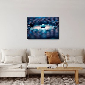 Obraz - Modré guličky (70x50 cm)