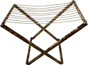 Malý drevený sušiak na bielizeň - tmavý, rozkladací, praktický sušiak na prádlo - štýlova domácnosť, dizajnový sušiak