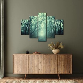 Obraz - Cesta s alejou stromov (150x105 cm)