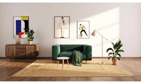 Tmavozelené zamatové relaxačné kreslo Kukumo – Ame Yens