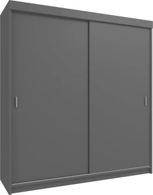 Šatníková skriňa Klasik 203, čierna