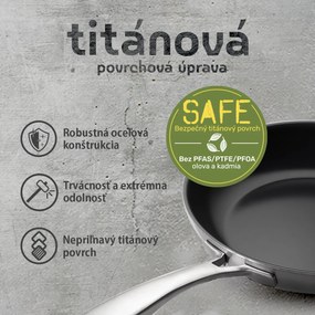 Panvica s titánovým povrchom Ø 28 cm H: 5.5 cm - Sirius Terra Multi-layer Lunasol - 601334