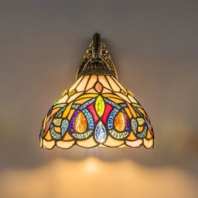Brilagi - Tiffany vitrážové nástenné svietidlo LUISA 1xE27/40W/230V