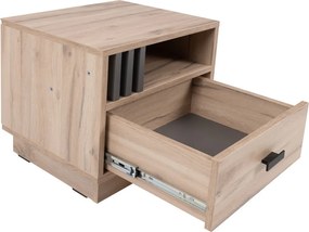 Nočný stolík Almo, dub estana/antracit