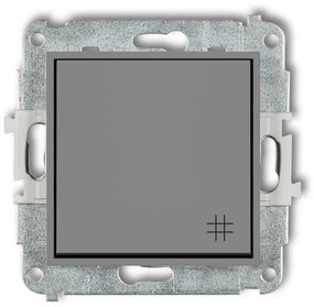 Vypínač krížový 27MWP-6 sivý mat mini