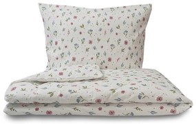 Kvalitex Krepové povlečení Letní louka , 240 x 220cm, 2x 70 x 90 cm, 240 x 220 cm, 2 ks 70 x 90 cm