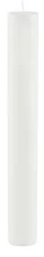 Biela dlhá sviečka Ego Dekor Cylinder Pure, doba horenia 30 h