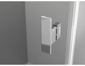 Mexen, Mexen Mist L výklopné sprchové dvere 140 cm, transparentné, chróm - 8A4L-140-001-01-00